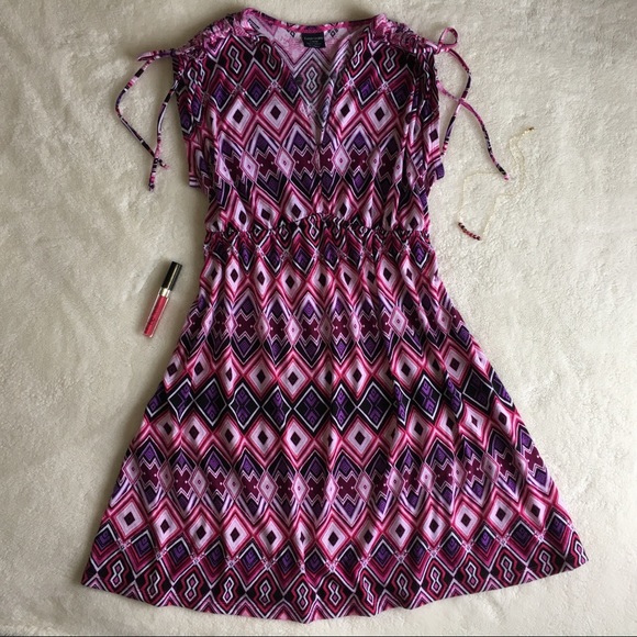 Faded Glory Dresses & Skirts - 💜🆕{Faded Glory} Rouched Shoulder Sleeveless Midi